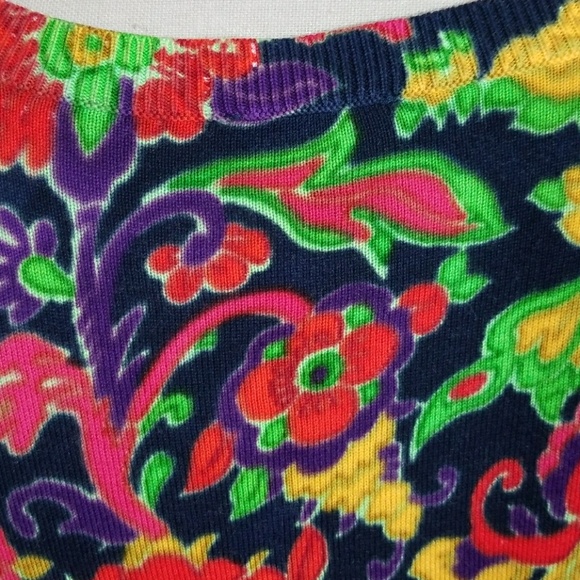 Talbots Multicolor floral cardigan. Size P - Picture 6 of 7
